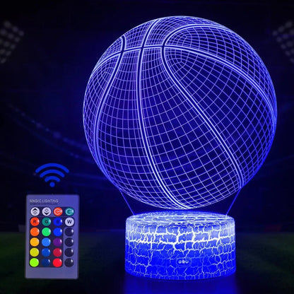 3D basketball lamp for basketball enthusiasts – perfect night lamp for basketball fans