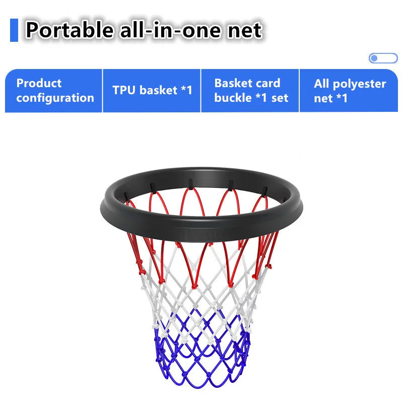 Portable basketball net frame